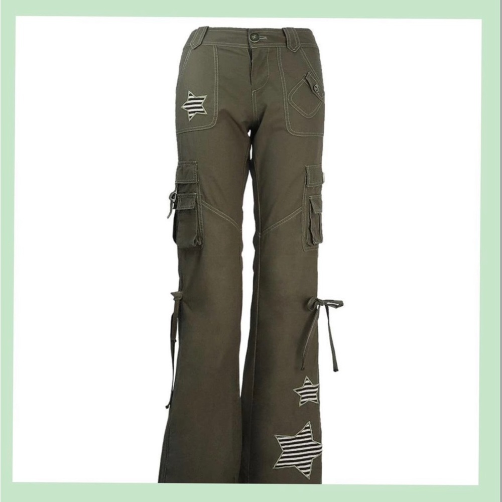 green cargo pants